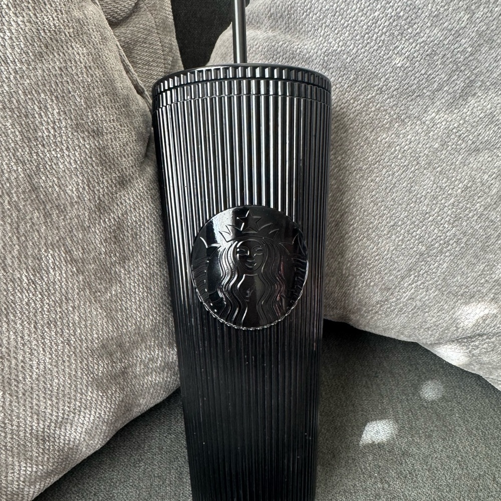Starbucks Matte Black Textured Tumbler